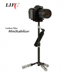 LIFE Mini Carbon Fiber Handheld Foldable Video Stabilizer Flycam for DSLR Camera